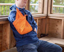 Load image into Gallery viewer, Grand Canyon National Park Map Survival Bandana - Ultra-Light Emergency Navigation Scarf - Lightweight Signal Blaze Orange Lightweight Hiking Camping