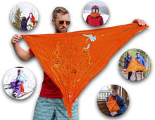 Load image into Gallery viewer, Grand Canyon National Park Map Survival Bandana - Ultra-Light Emergency Navigation Scarf - Lightweight Signal Blaze Orange Lightweight Hiking Camping