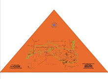 Load image into Gallery viewer, Grand Canyon National Park Map Survival Bandana - Ultra-Light Emergency Navigation Scarf - Lightweight Signal Blaze Orange Lightweight Hiking Camping