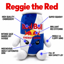 Load image into Gallery viewer, Reggie the Red - Red Bull Plush Energy Drink Plushie