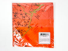 Load image into Gallery viewer, Grand Canyon National Park Map Survival Bandana - Ultra-Light Emergency Navigation Scarf - Lightweight Signal Blaze Orange Lightweight Hiking Camping