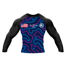 Load image into Gallery viewer, Cyberpunk Camouflage - Kalos Agon Winter 2026 - Premium Rash Guard - Long Sleeve