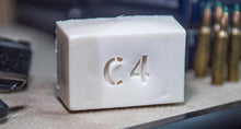 Load image into Gallery viewer, C4 SOAP Natural Bar Soap for Men + Warriors · No Harsh Chemicals · Citrus Flash Bang, Typhoon Blast, &amp; Tropic Thunder · Handmade in USA · Hidden Prize in Every Bar (4.5-5 oz/bar, 3-Pack)
