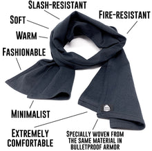 Load image into Gallery viewer, 100% Kevlar® Scarf: Soft, Breathable, &amp; Strong. BALLISTIC SCARF® Slash &amp; Fire-Resistant, &amp; 6x Stronger than Cotton.

